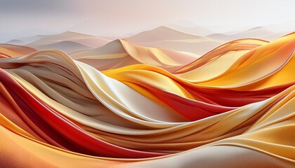 Wall Mural - abstract background in orange red and yellow colors