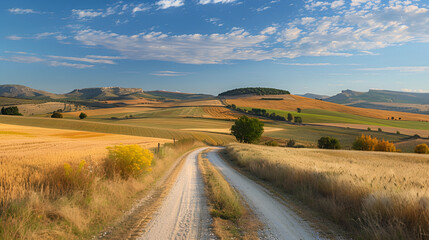 Road trip adventures and travels.Routes and fields