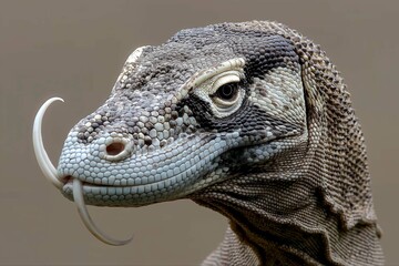 Komodo Dragon in natural environment