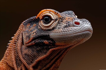 Komodo Dragon in natural environment