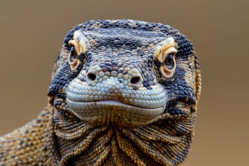 Komodo Dragon in natural environment