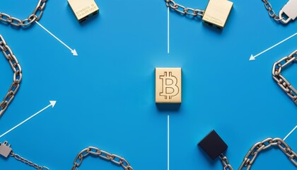 chain network chain technology block concept business technology blue blockchain block background digital text connection distributed register background currency network concept datum computer networ