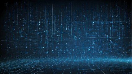 Futuristic digital code technology background