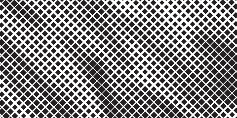 Hexagon halftone gradient texture. Abstract black grunge background