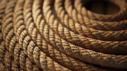 Wall Mural - Closeup of a Twisted Rope