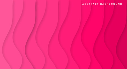 Wall Mural - Abstract wavy pink background shape design