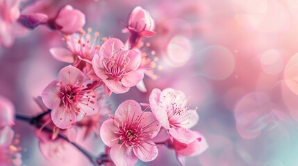 Poster - Cherry blossoms in beautiful pink part of Spring flower series