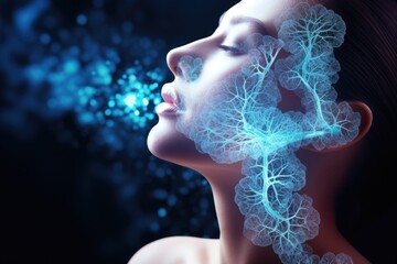vital breath: a breath of fresh air, pure atmosphere, wholesome respiration, strong lungs, and corre
