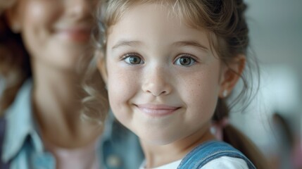 Sticker - A young girl with a smile on her face