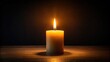 © Sujid - Glowing burning candle illuminating the darkness, candle, flame, light, dark, ambiance, warm, flicker, wax, lighting