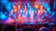 © vanilnilnilla - Vibrant Outdoor Music Festival with Blurred Stage and Crowd in the Background