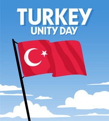 Wall Mural - Turkey Democracy and National Unity Day