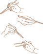 © Quinn - hand holding chopstick - Asian culture2
