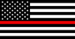 © ValGraphic - Flag of the United States with Thin Red Line