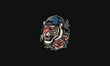 © josoa - head tiger angry wearing snap back vector artwork design