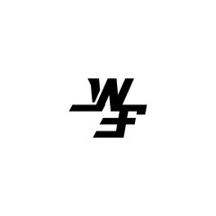 Wall Mural - boldand cool concept WF esport monogram initial letter sporty style