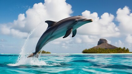 dolphin jumping out of water