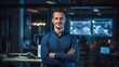 © CStock - Smiling computer engineer in modern office