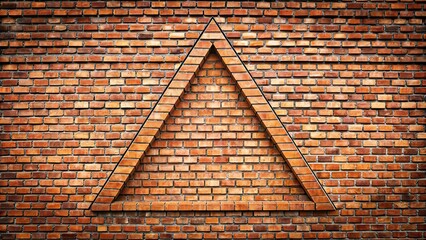 Sticker - Triangle brick texture for architectural design projects, triangle, brick, texture, pattern