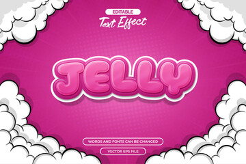 Wall Mural - Jelly editable text effect