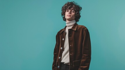 Canvas Print - The Young Man in Jacket