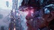 © Mas - Woman with vr glasses Explore the concept of identity in a cyberpunk virtual world