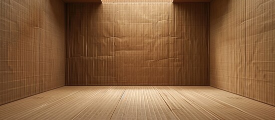 Fototapete - Cardboard backdrop featuring room for text or a copy space image.