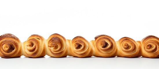 Poster - White background with copy space image showcasing rolls.