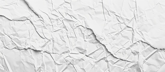 Aufkleber - Textured white paper with grunge wrinkles as a background with copy space image available.