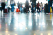 © Daniel - Slow motion blur people or tourist or passenger walking at airport terminal - background rush travel people in airport concept