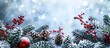 © HN Works - Background for Christmas with decorations and winter theme, suitable for adding text or images (copy space image).