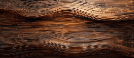Aufkleber - Abstract brown wooden texture providing an empty template for copy space image.