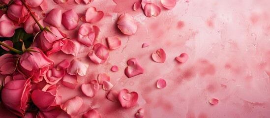 Aufkleber - Valentine's Day backdrop with a blank space for adding text or featuring a copy space image.