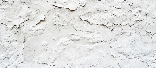 Poster - Background texture of a white stucco wall, suitable for copy space image.