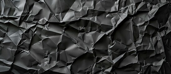 Aufkleber - Background of crumpled black paper with copy space image.