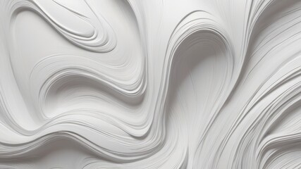 Wall Mural - Abstract white wave background image.