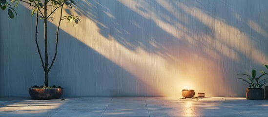 Wall Mural - gentle illumination sets the backdrop for a copy space image