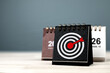 © Midnight Studio - Target on calendar. Concepts of business, budget planning, and new strategic planning and marketing goals.