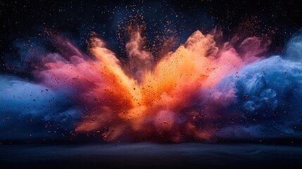 Wall Mural - Abstract Colorful Explosion