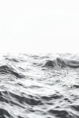 Wall Mural - Plain bright water ocean wave background Generative Ai