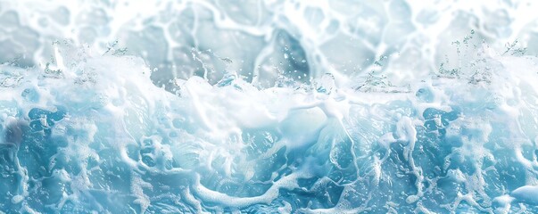 Wall Mural - Plain bright water ocean wave background Generative Ai