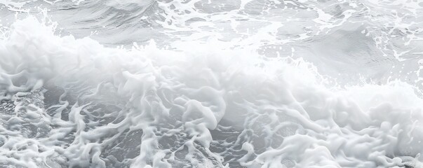 Wall Mural - Plain bright water ocean wave background Generative Ai