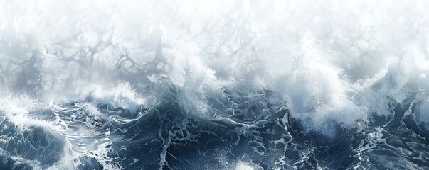 Wall Mural - Plain bright water ocean wave background Generative Ai