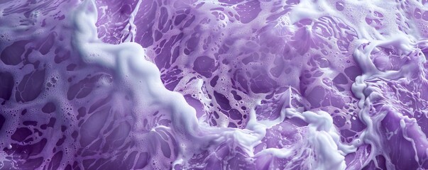 Wall Mural - purple sea foam background generative ai