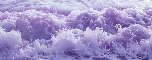Wall Mural - purple sea foam background generative ai
