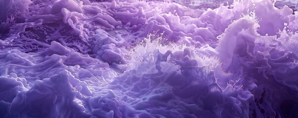 Wall Mural - purple sea foam background generative ai