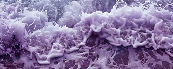 Wall Mural - purple sea foam background generative ai