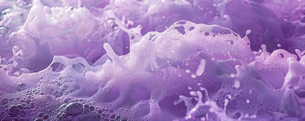 Wall Mural - purple sea foam background generative ai