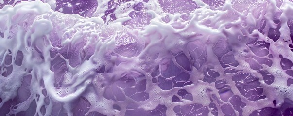 Wall Mural - purple sea foam background generative ai