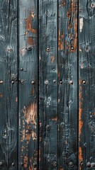 Canvas Print - Weathered Ship Deck Planks Texture Background, 4K hyperrealistic photo